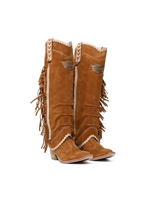 Stivali Kalou in pelle con frange EL VAQUERO | EV008SS26 02UNICO